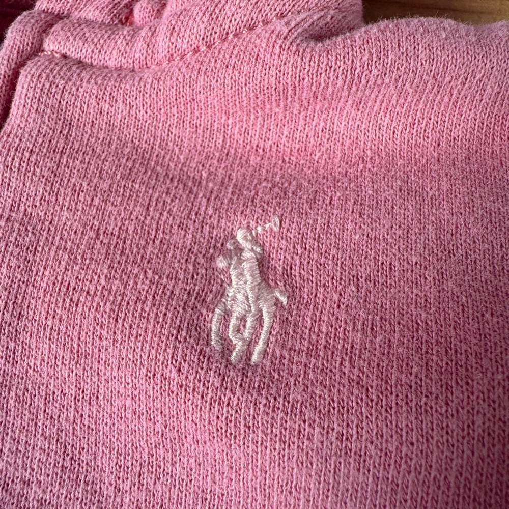 Ralph Lauren Baby Girl Coral Pink Cotton Fleece Hoodie 3mo - Picture 4 of 11
